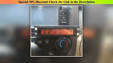Multifunctional 3 in 1 Car Digital Clock Voltage Temperature Meter Thermometer Voltmeter