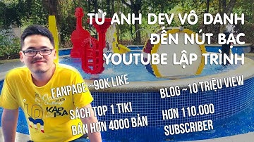 Tôi đã làm blog 10 triệu view, bán 4000 cuốn sách và kiếm nút bạc Youtube ra sao - Coding Life