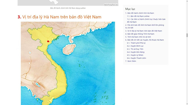 Bản đồ hà nam đường hoàng văn thụ hà nam năm 2024