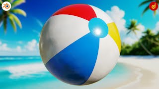 Beach Ball made with Procedural Material in Blender | Beach Ball in Blender