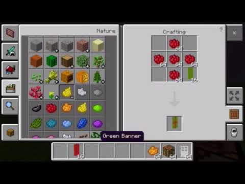 How to dye banners  in Minecraft  PE YouTube