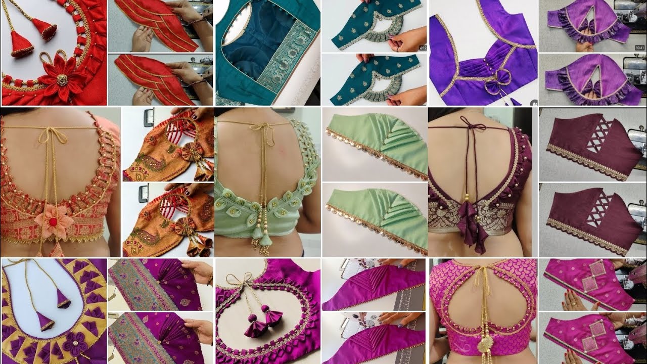 🎊2025 Ki Latest Blouse Designs With Matching Sleeve Design Photos // Blouse Ki Designs