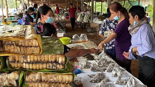 ของป่า ตลาดกลางดง จ.กาฬสินธุ์ รังผึ้ง ตั๊กแตนทอด ไข่มดแดง