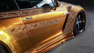 ШОК!!!!! В Дубае показали золотой Nissan GT-R за миллион долларов