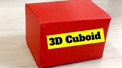 How to make paper 3D Cuboid #3dcuboid #papercuboid #3dshapes  #cuboid