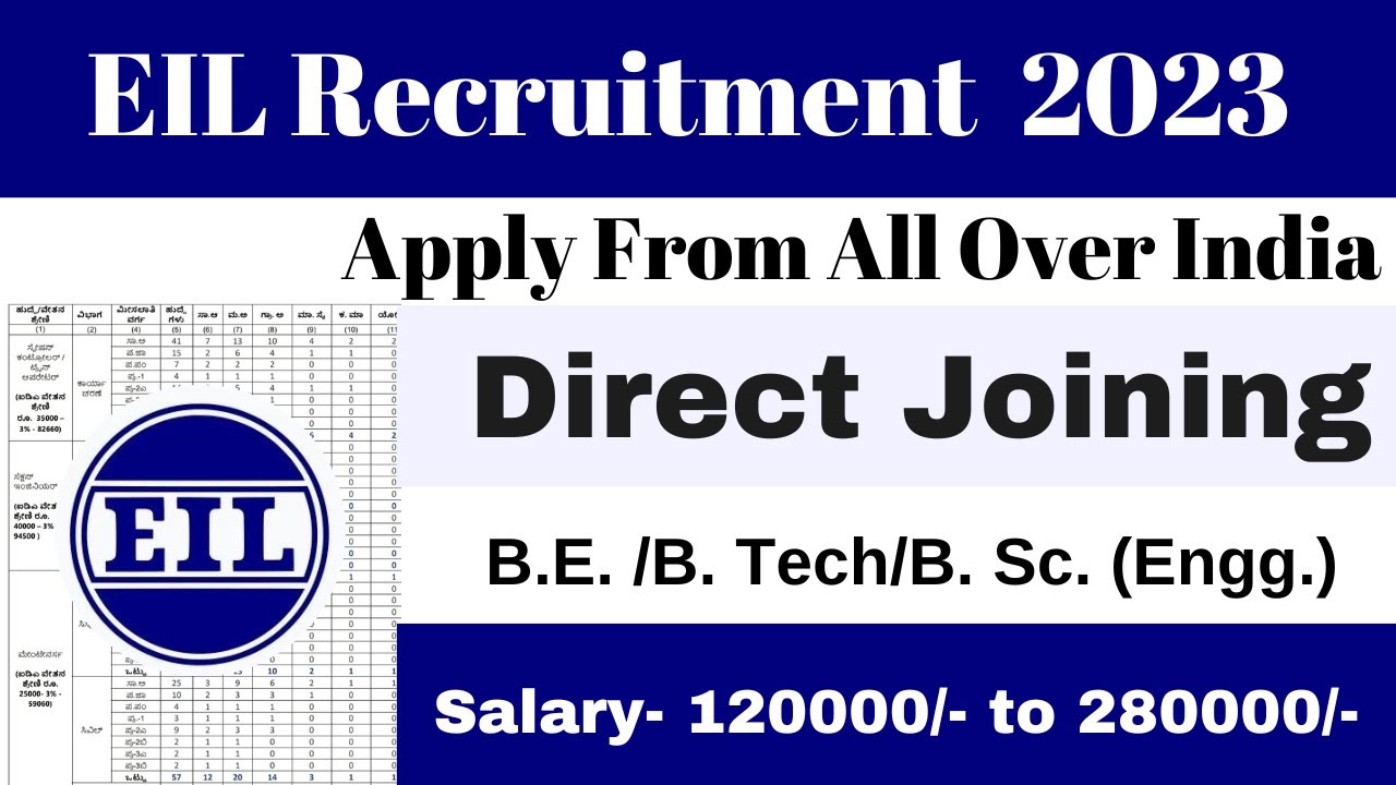 EIL Recruitment 2023 - Apply Online for Chief General Manager Post