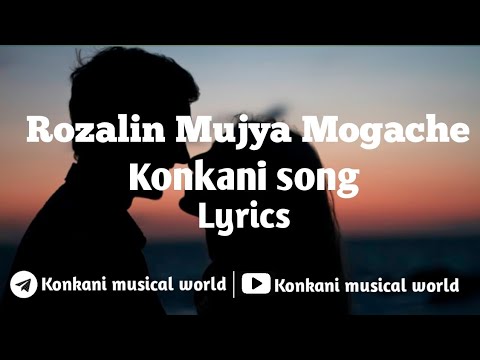 Rozalin Mujya Mogache konkani song  with lyrics  best olden romantic song  konkani song