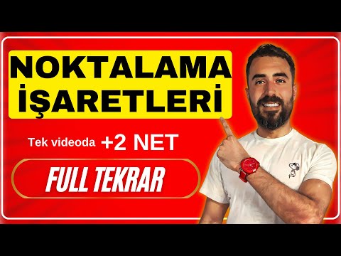 NOKTALAMA İŞARETLERİ FULL TEKRAR +2 NET / KPSS - TYT TÜRKÇE FULL TEKRAR 2024 - Deniz Hoca