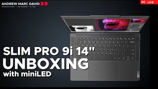 Lenovo Slim Pro 9i 14' (2023)  Live Unboxing