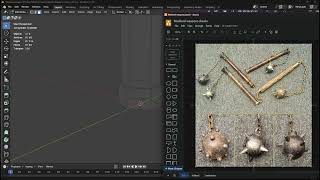 Blender 4.5.1 - 020 - Freestyle Medieval Weapon Modeling: Flail