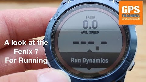 A look at the - Garmin Fenix 7 - Using it for running