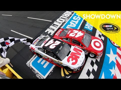 Larson edges Elliott in wild finish