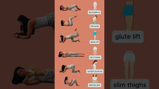 Flat Belly, Glute Lift & Slim Thighs #fitness#gym#usa #lazygirlworkout#posturefix #flatbelly#shorts
