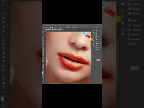 create highly realistic lipstick  || how to add realistic lipstick in photoshop  || #shorts
