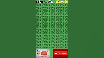 Challenge:-Find😲the different number 29  just 10 second|#illusion#riddle#number#challenge#iq#magick