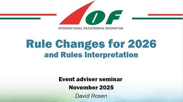 4 2 Rules 2026, Rules interpretation and IOF Webpage documents