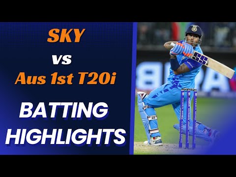 Suryakumar Yadav Batting Highlights | 1st T20 India vs Australia | IND vs AUS 1st T20 Highlights