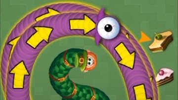 worms zone Io Snake bast attacking snake kill.#gamebiggame #wormszoneio #ran_san_moi