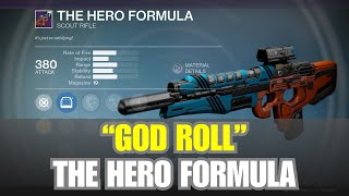 GOD ROLL The Hero Formula scout rifle Destiny 1