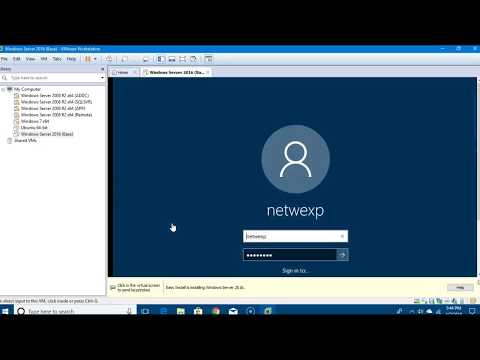 Installing Windows Server 2016 on VMWare Workstation 14 Pro