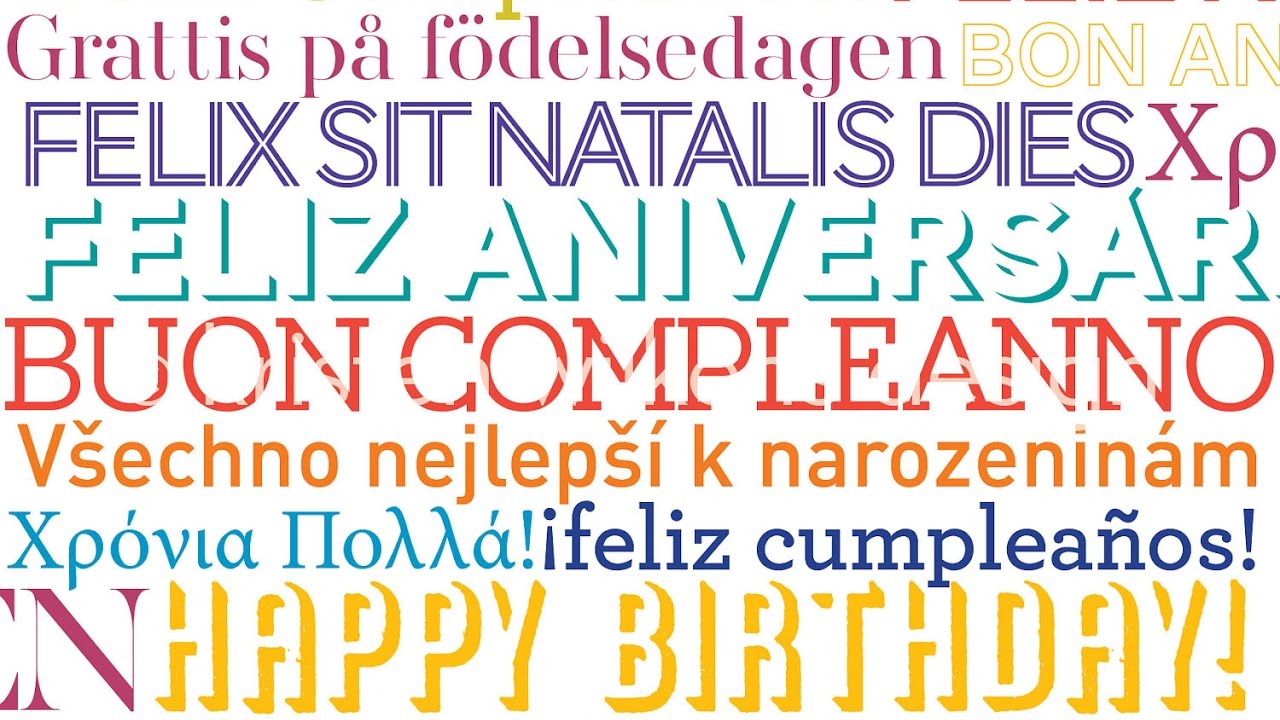 Happy Birthday  Multi Language Version