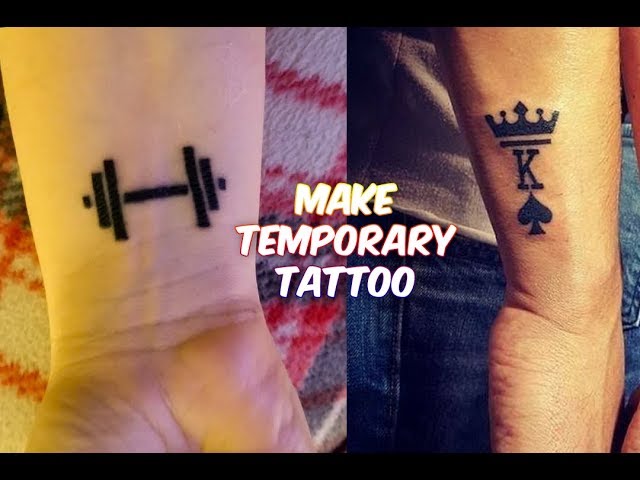 DIY: temporary tattoos using printer paper and ink! 