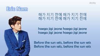 Eric Nam - Before the Sun Sets Color Coded Lyrics (Han|Rom|Eng)