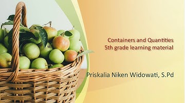 Containers and Quantities