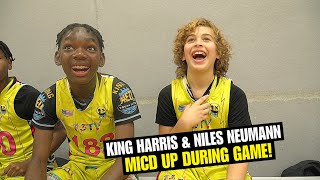 Niles Neumann Mic'd Up With King Harris HILARIOUS Moments at T3TV COMBINE...