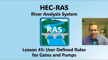 HEC RAS Lesson 45 - User Defined Rules for Gates and Pumps