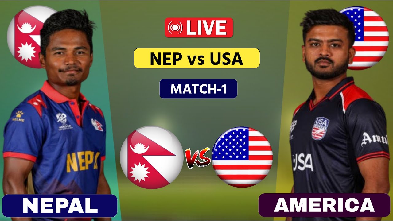 Nepal vs USA Live 1st T20 NEP vs USA Live Scores & Commentary 