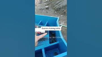 The shaking table for separating gold working site #shaking #table #gold #mining #copper #jycrusher