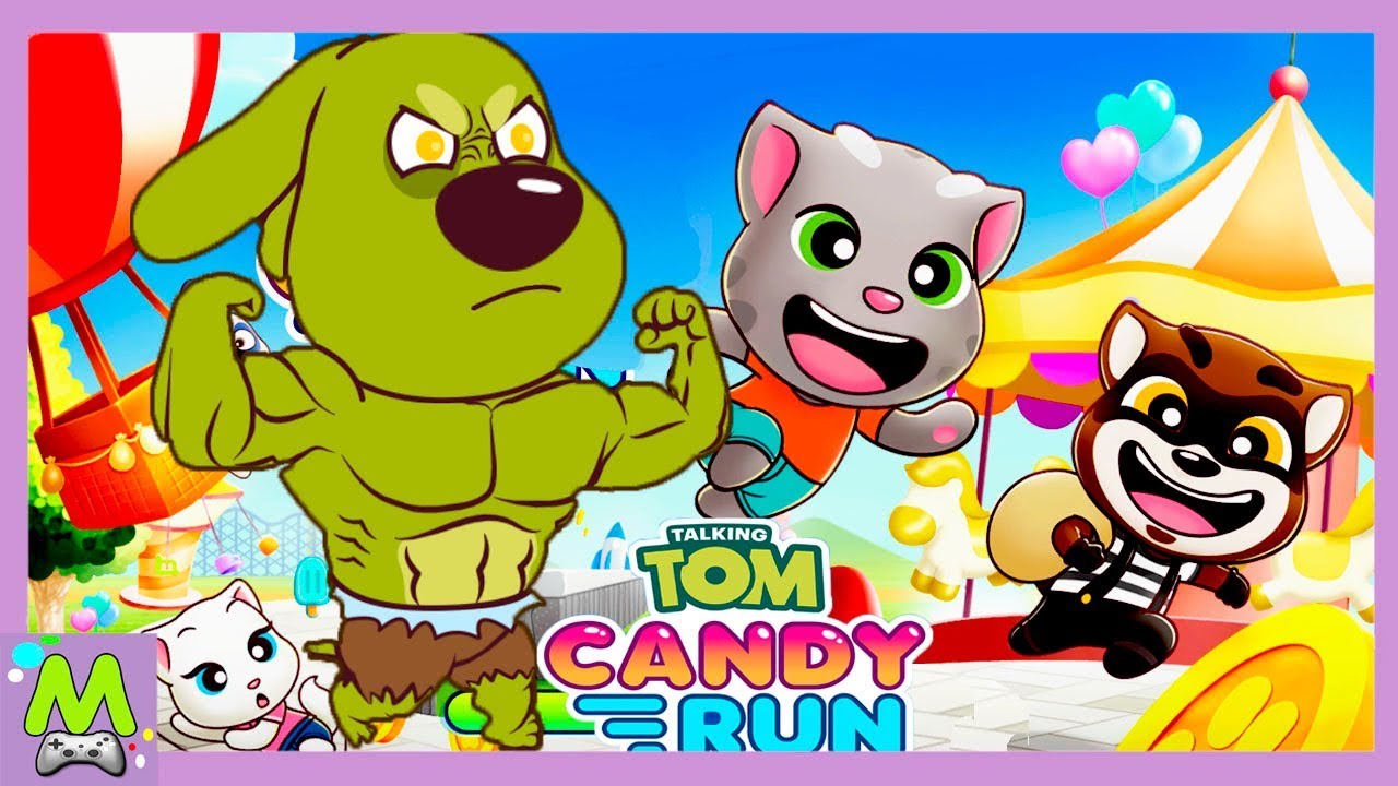 Говорящий том бег за конфетами. Говорящий том: за конфетами!. Том бег за конфетами. Том за конфетами игра.