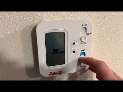 Amana Thermostat Programming