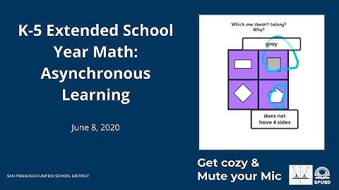 ESY K 5 Math   Asynchronous Teaching
