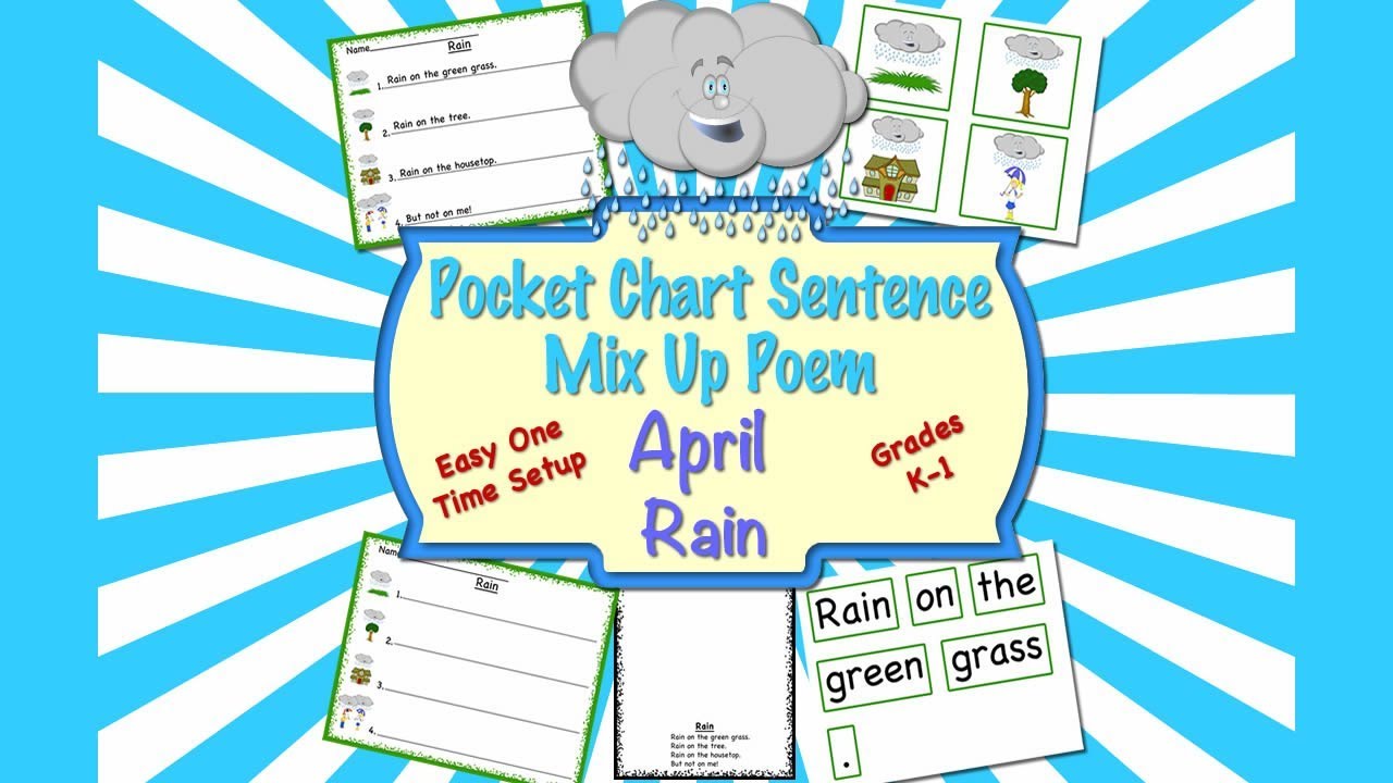 Pocket Chart Sentence Mix Up - Rain - YouTube