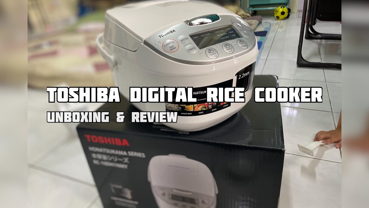 Toshiba 1L Digital Rice Cooker Honatsukama Non Stick Pot Unboxing