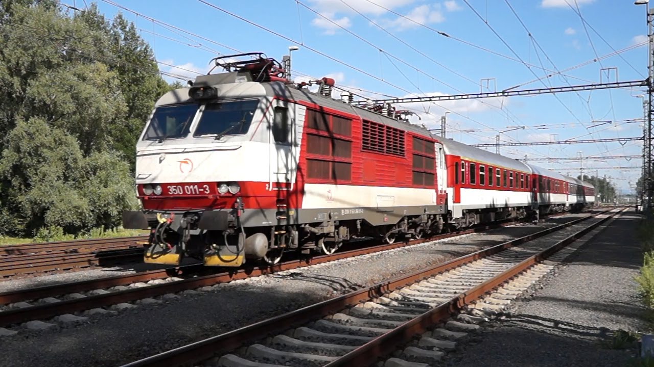 Pískající Potkan Škoda 350 011-3 ZSSK vede R-342 Fatra, děkuji za pozdrav (Dětmarovice 1.8.2020)