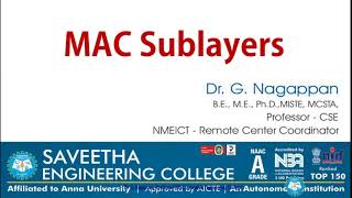 MAC SubLayers | Unit 2 -  CS8591 - Computer Networks