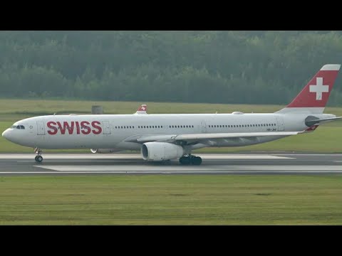 Diversions! Swiss Airbus A330/Air France Boeing 777 in action - Québec City Airport (YQB)
