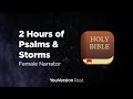 Bible Verses with Storms for Sleep and Meditation - 2 hours (Female Narrator)