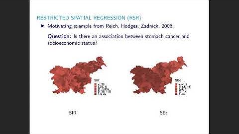 Catherine Calder - Spatial Confounding and Restricted Spatial Regression Methods