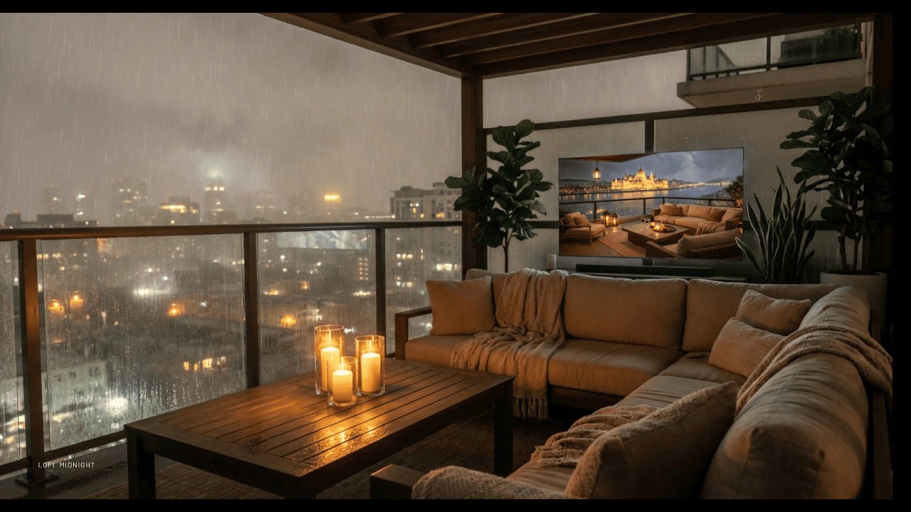 Rainy Night Lofi ☔ Rain Sounds & Cozy Midnight Ambience | Study, Sleep & Relax