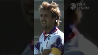 Ketika Batistuta menangis setelah cetak gol ke gawang Fiorentina.