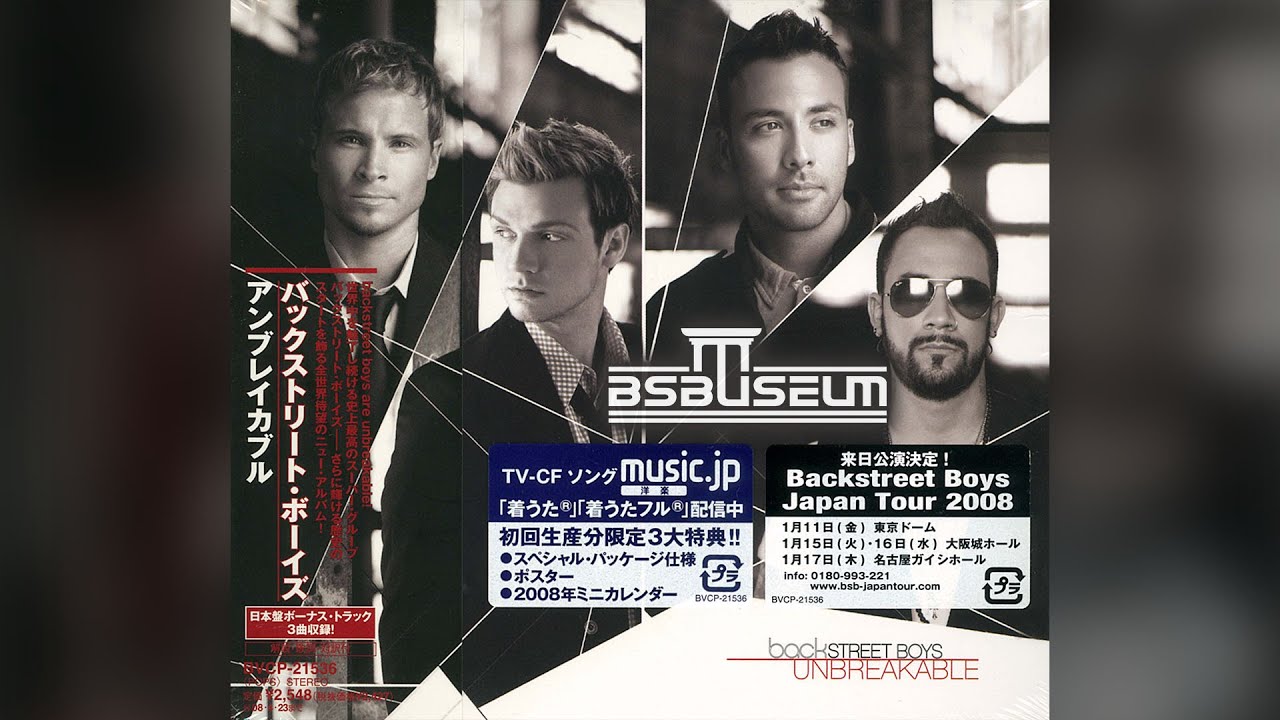 Backstreet Boys - Unbreakable Japanese Version Initial Releases 2007 Unboxing Introduction