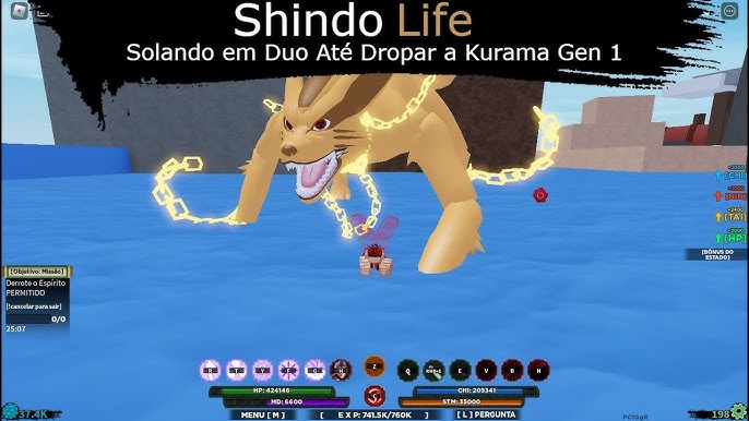 PEGANDO a MINHA PRiMEiRA BiJUU no SHINDO LIFE *NOOB AO PRO* #4 ‹ Capin › 