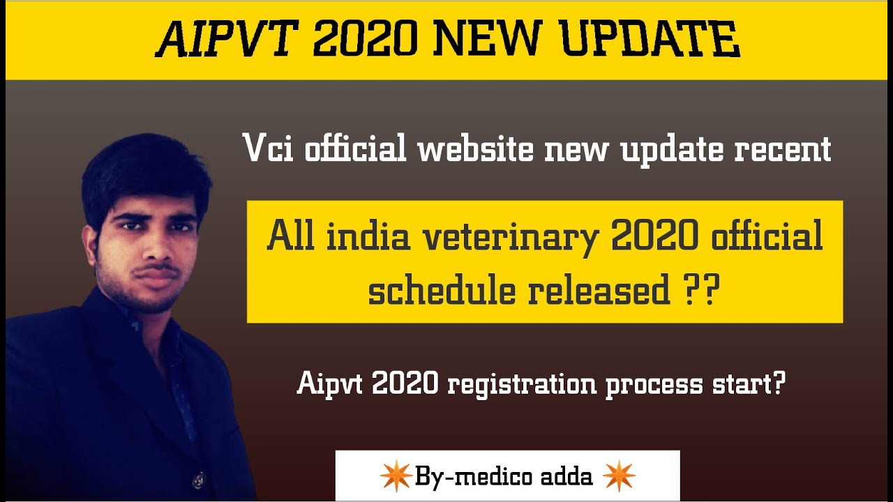 Vci official website new update recent l Aipvt counseling official schedule released ? l 
