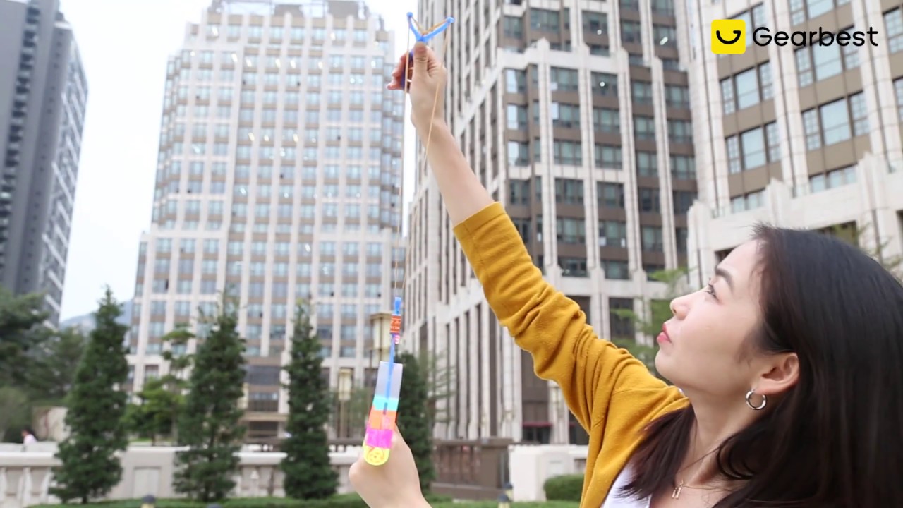 LED Light Flying Arrow Elastic Powered Slingshot Toy Set - Gearbest.com