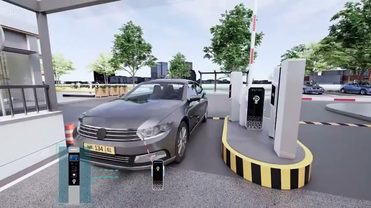Intelligentes Parkschrankensystem mit Kennzeichenerkennung (LPR)