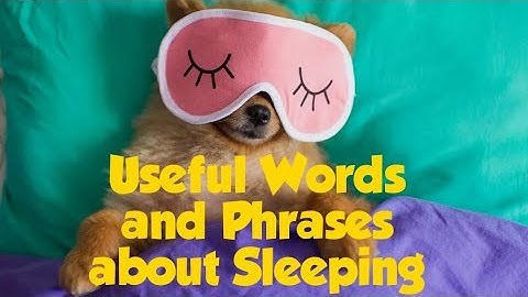 #Cantonese Learning 265: [Intermediates]Useful Words and Phrases about #Sleeping